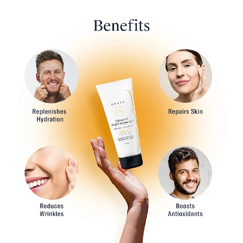 Arata Vitamin C Night Repair Gel, 50 ml-4.webp